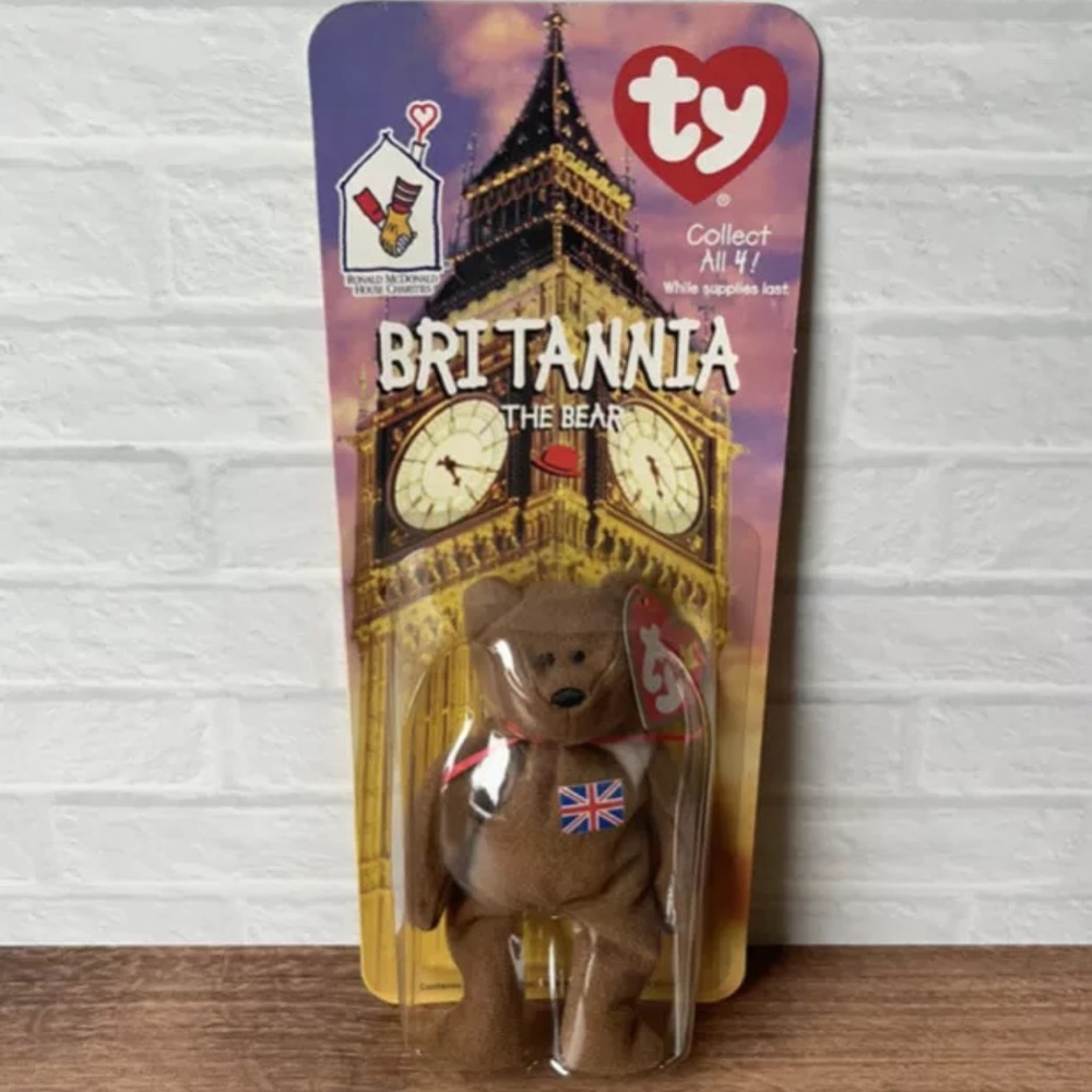 TY Beanie Babies Flag Britannia 1997 McDonalds